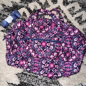 Vera Bradley Pink & Purple Floral Travel Bag